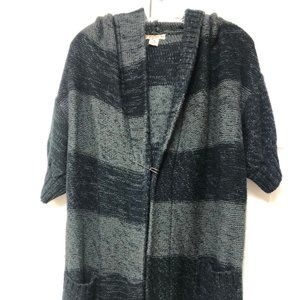 Cozy Short Sleeve Hooded Cardigan